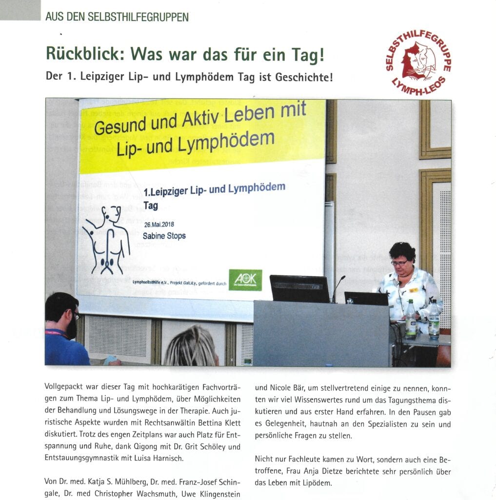 1. Lip- und Lymphödemtag in Leipzig
