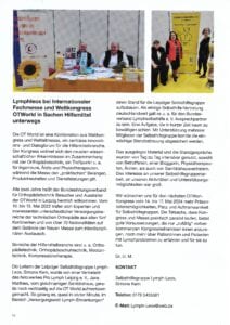 LymphLeos bei Internationaler Fachmesse und Weltkongress OT World